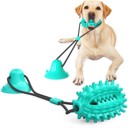 Brinquedo de silicone para cachorro rebocador, copo de sucção de silicone, bol